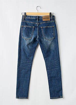 Jeans coupe slim effet usé délavé taille basse bleu IMPERIAL femme