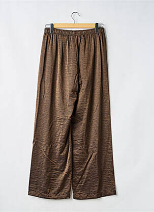Pantalon large coupe fluide taille normale marron IMPERIAL femme