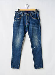 Jeans coupe slim effet usé délavé taille normale bleu IMPERIAL femme