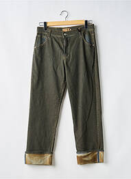 Jeans coupe droite stretch taille normale vert PLEASE femme
