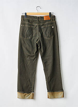 Jeans coupe droite stretch taille normale vert PLEASE femme