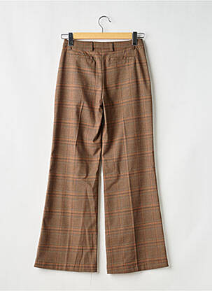 Pantalon flare fermeture zippée sous rabat avec crochet taille normale orange IMPERIAL femme