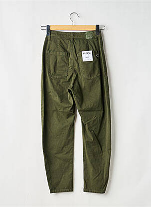 Jeans coupe slim stretch taille haute vert PLEASE femme