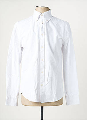 Chemise manches longues poignets boutonnés blanc IMPERIAL homme