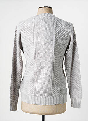 Gilet manches longues col v gris IMPERIAL homme