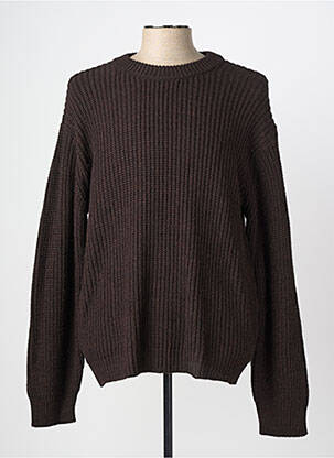 Pull stretch manches longues marron IMPERIAL homme