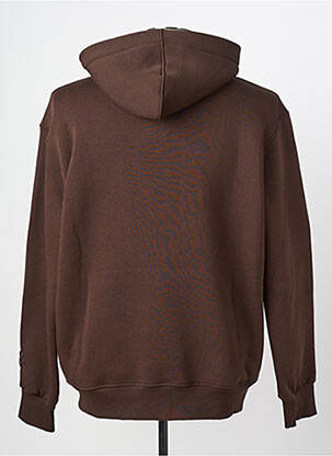 Sweat-shirt à capuche col rond manches longues marron IMPERIAL femme