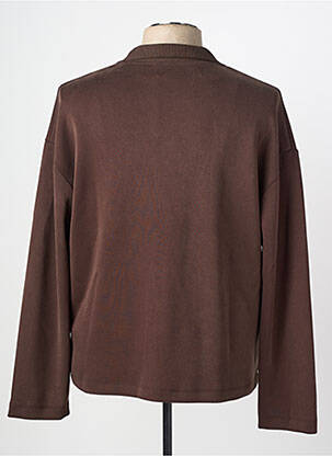Sweat-shirt stretch manches longues marron IMPERIAL homme
