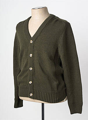 Gilet manches longues col v vert IMPERIAL homme