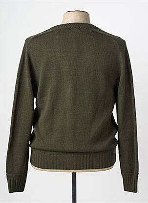 Gilet manches longues col v vert IMPERIAL homme