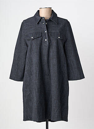 Robe courte manches 3/4 manches 3/4 noir PLEASE femme