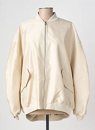 Blouson effet matière satinée beige IMPERIAL femme