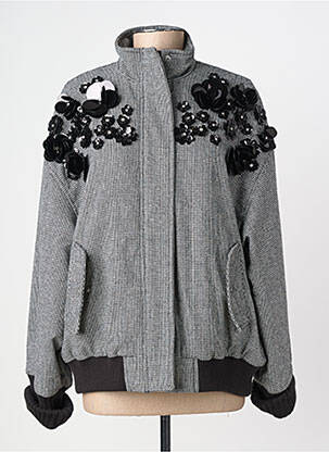 Blouson col col montant noir DIXIE femme