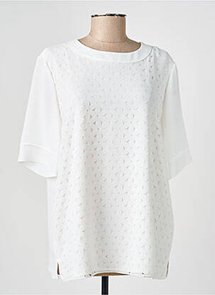 T-shirt coupe droite manches courtes blanc SOMMERMANN femme