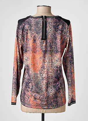 Top stretch manches longues orange GUY DUBOUIS femme