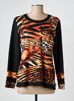T-shirt manches longues manches longues noir GUY DUBOUIS femme