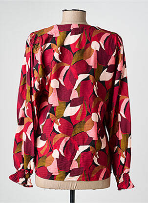 Chemisier tissage crêpe manches longues violet JULIE GUERLANDE femme