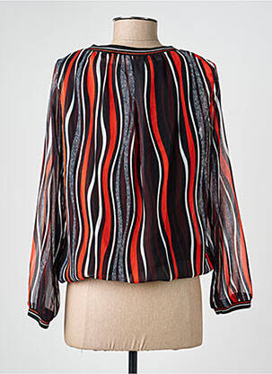 Blouse col rond manches longues noir CHRISTINE LAURE femme