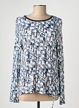 T-shirt manches longues manches longues bleu LE COMTE femme