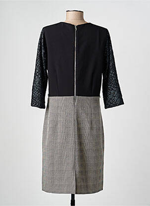 Robe mi-longue manches 3/4 manches 3/4 noir MERI & ESCA femme