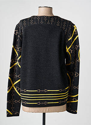 Pull coupe droite manches longues gris SAINT CHARLES femme