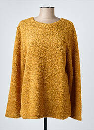 Pull col rond manches longues jaune TELMAIL femme