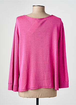 Gilet manches longues col rond rose TELMAIL femme