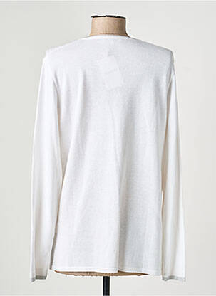 Gilet manches longues coupe cintrée blanc PAUPORTÉ femme