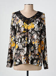 T-shirt imprimé fantaisie manches longues noir TELMAIL femme