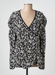 T-shirt imprimé fantaisie manches longues noir TELMAIL femme