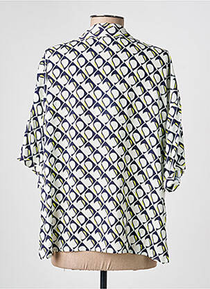 Chemisier manches courtes manches courtes blanc ANDAM femme