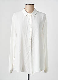 Chemisier coupe droite manches longues blanc ANDAM femme