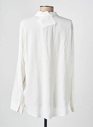 Chemisier coupe droite manches longues blanc ANDAM femme