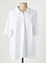 Polo broderie manches courtes blanc RABE femme