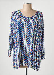 T-shirt imprimé fantaisie manches longues bleu RABE femme