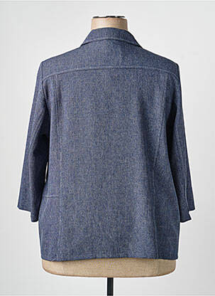 Veste casual coupe droite bleu GUY DUBOUIS femme