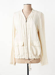 Veste casual fermeture zippée sur le devant beige ERFO femme