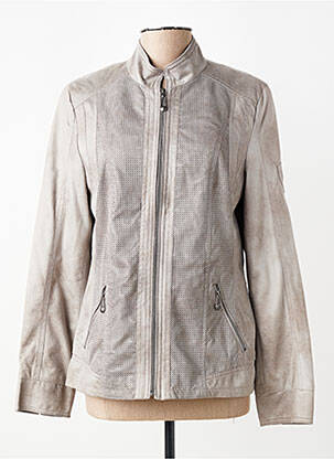 Blouson manches longues gris BARBARA LEBEK femme