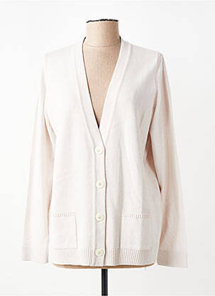 Gilet manches longues coupe cintrée beige RABE femme