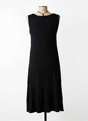 Robe mi-longue sans manche sans manche noir TELMAIL femme