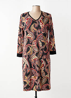 Robe mi-longue manches 3/4 manches 3/4 noir TELMAIL femme