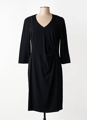 Robe mi-longue manches longues manches longues noir GERRY WEBER femme