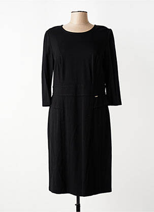 Robe mi-longue manches 3/4 manches 3/4 noir GERRY WEBER femme