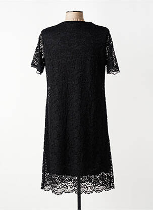 Robe mi-longue manches courtes manches courtes noir PAUSE CAFE femme
