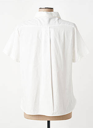 Chemisier coupe droite manches courtes blanc ARMOR LUX femme
