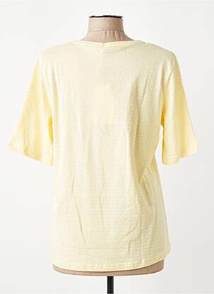 T-shirt coupe droite manches courtes jaune MICHA femme