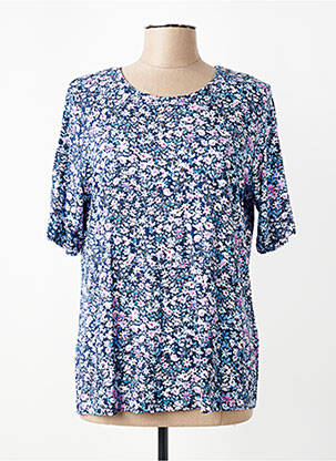 T-shirt imprimé fantaisie manches courtes bleu RABE femme