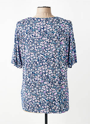 T-shirt imprimé fantaisie manches courtes bleu RABE femme