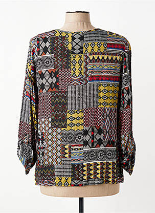 Blouse manches longues manches longues noir GEVANA femme