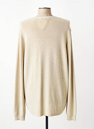 Pull coupe droite manches longues or CHRISTINE LAURE femme